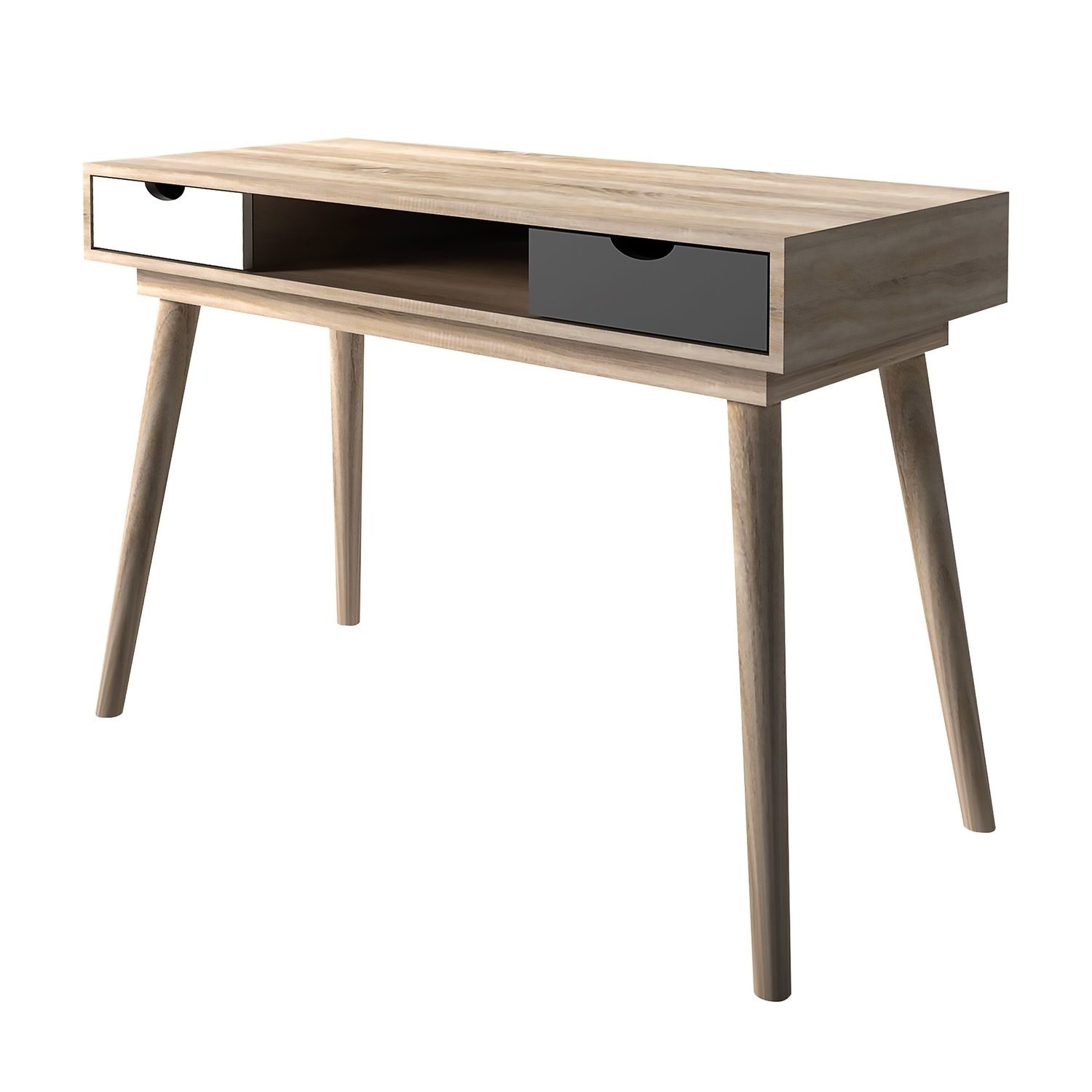 Read more about Small oak effect office desk with drawers